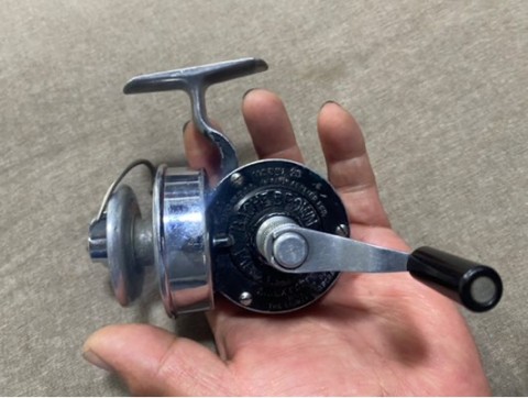 Vintage Airex Bache Brown Spinster Fishing Spinning Reel
