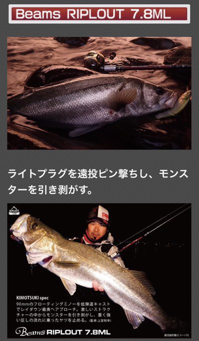 いやど〜も！！】 超絶バーサタイルロッド・Beams RIPLOUT 7.8ML