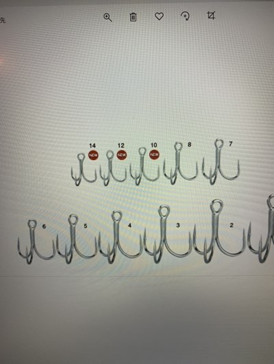 夢は夢のままで エリア10のフック重量比較