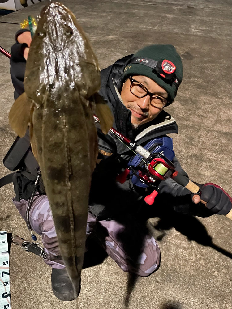 つりぐやさん　約5.5cm ヒラメ　鮃　ブローチ 静岡サーフヒラメ釣行 ヒラメ・マゴチ・青物の五目釣り | まる